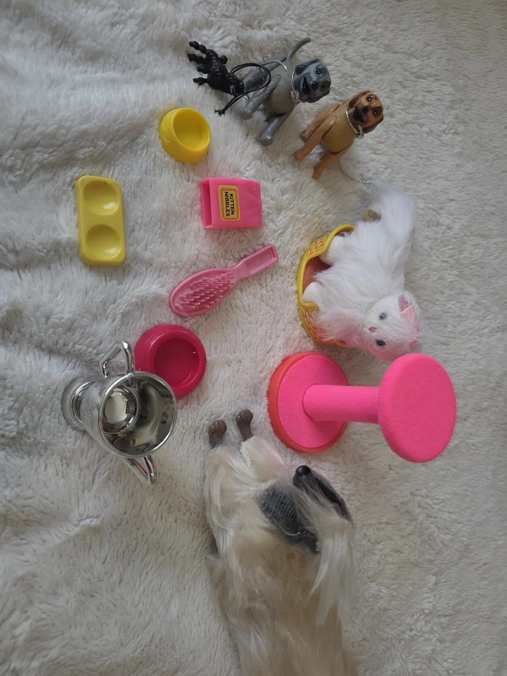 Vintage Barbie Doll Pet Animals Lot With Accessories